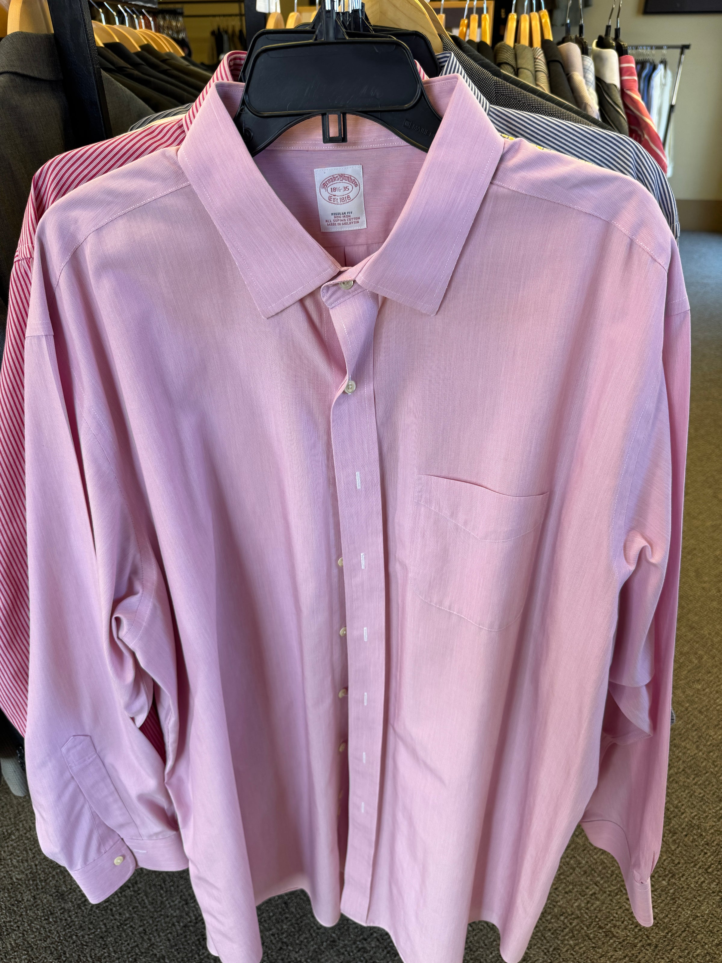 Brooks Brothers Non-Iron Dress Shirt Light Pink (18.5-35) | The Average Gentleman Brooks Brothers Non-Iron Dress Shirt Light Pink (18.5-35) | The Average Gentleman